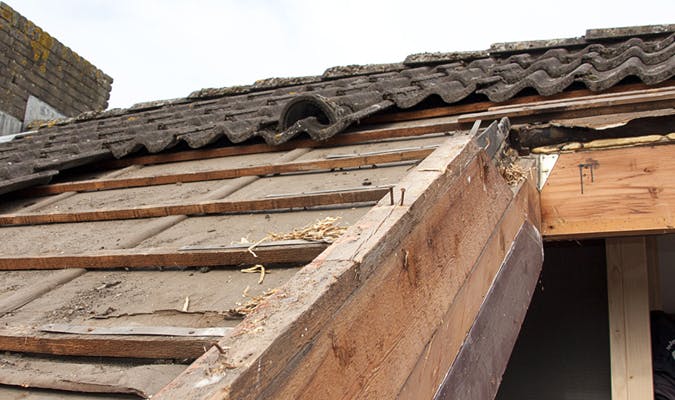 verwijderen oude dakkapel